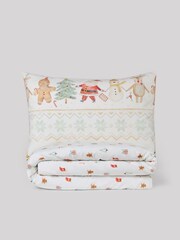 Santa Friends Christmas Duvet Cover and Pillowcase Set - Image 2 of 3