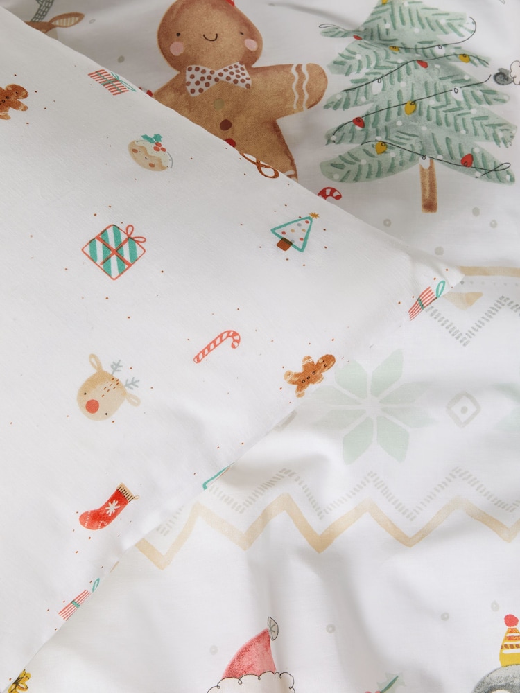 Santa Friends Christmas Duvet Cover and Pillowcase Set - Image 3 of 3 Santa Friends Christmas Duvet Cover and Pillowcase Set - Image 3 of 3