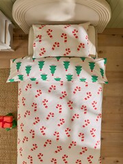 Stampy Tree Christmas Duvet Cover and Pillowcase Set - Image 4 of 5