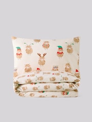 Hamish The Cow Christmas Duvet Cover and Pillowcase Set - Image 1 of 2