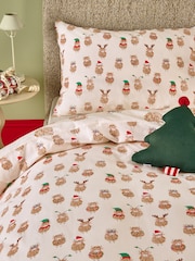 Hamish The Cow Reversible Christmas Duvet Cover and Pillowcase Set - Image 4 of 4