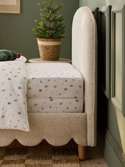 2 Pack Ecru Christmas Icons Bed Sheets - Image 1 of 2