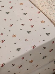 2 Pack Ecru Christmas Icons Bed Sheets - Image 2 of 2