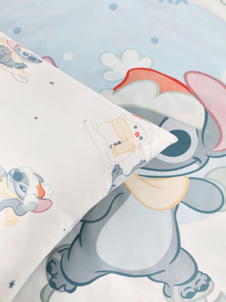 Blue Christmas Disney Lilo and Stitch Duvet Cover and Pillowcase Set - Image 7 of 7 Blue Christmas Disney Lilo and Stitch Duvet Cover and Pillowcase Set - Image 7 of 7