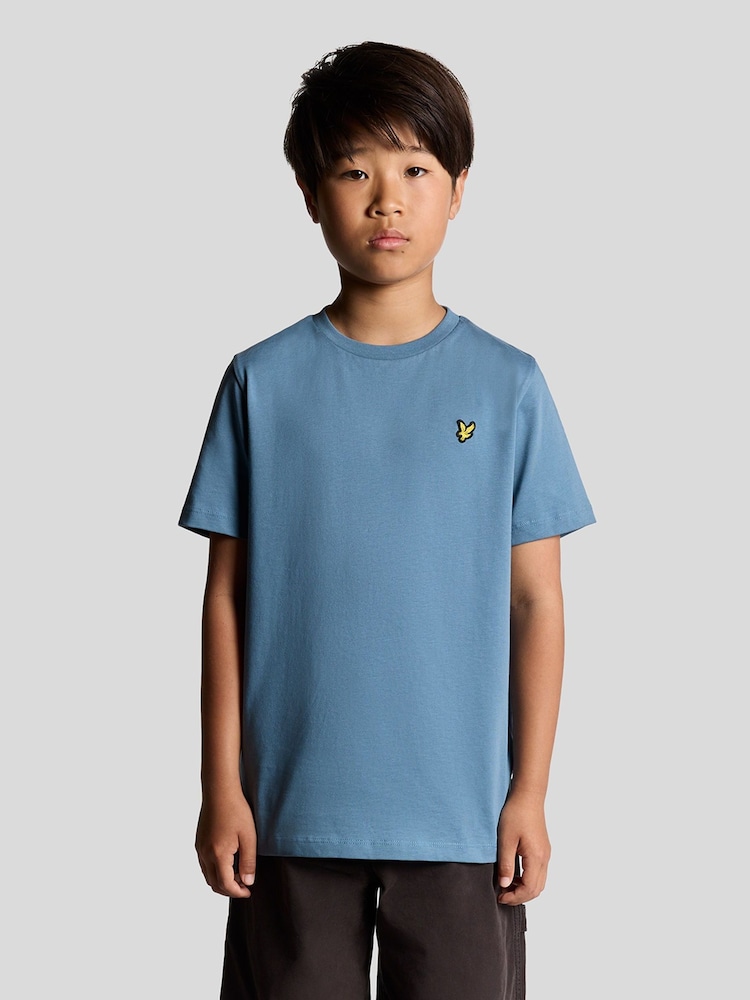 Lyle & Scott Dark Blue Essentials Crew Neck T-Shirt - Image 1 of 5 Lyle & Scott Dark Blue Essentials Crew Neck T-Shirt - Image 1 of 5