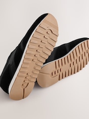 Negro - Smart Casual Runners Trainers with Suede Trim - Imagen 5 de 5
