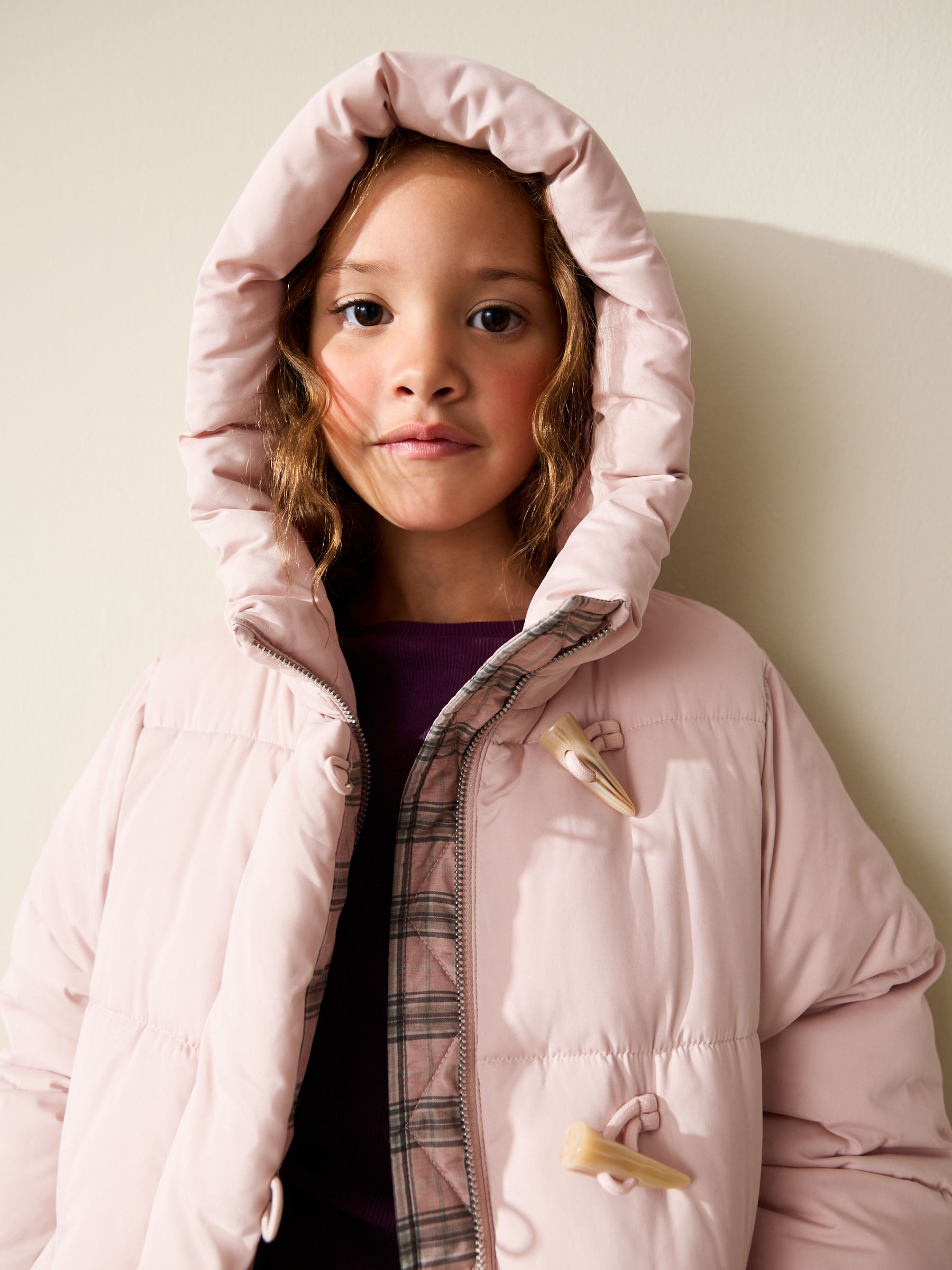 Buy Pink Shower Resistant Padded Duffle Coat (3-13yrs) from Next USA