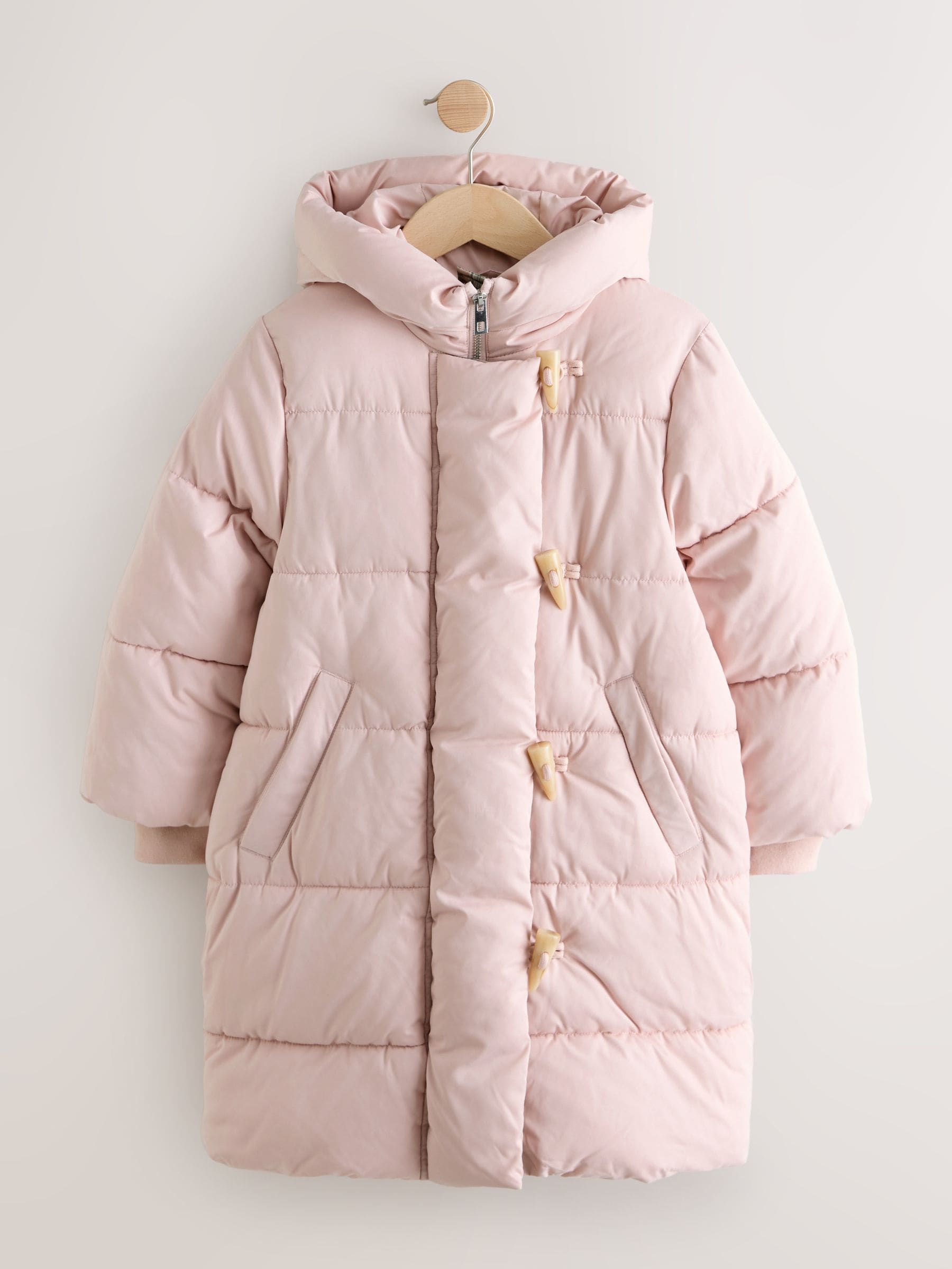 Buy Pink Shower Resistant Padded Duffle Coat (3-13yrs) from Next USA