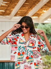 Red Summer Shirt With Linen - Image 3 of 7