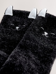 Halloween Black Cat Cosy Ankle Socks in a Box 1 Pack - Image 5 of 6