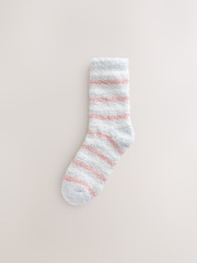Pink/Grey Bows - Pack de 4 pares de calcetines tobilleros abrigados - Imagen 4 de 7