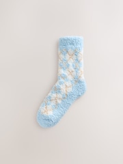 Blue/Neutral Argyle - Pack de 2 pares de calcetines tobilleros abrigados - Imagen 2 de 5
