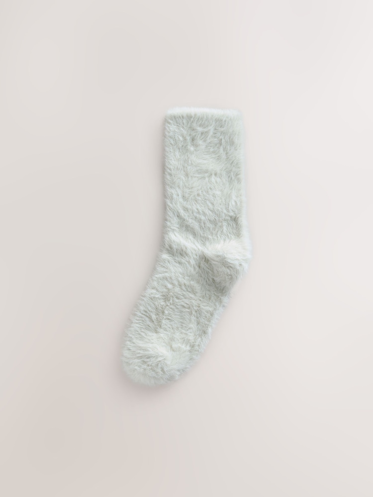 Pink/Neutral Superhairy Cosy Ankle Socks 2 Pack - Image 1 of 5