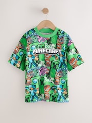 Green All Over Print - Camiseta de Minecraft (3-16años) - Imagen 4 de 4