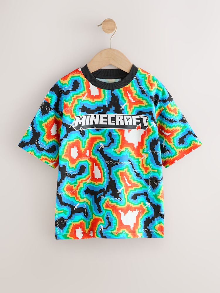 Multi Digital Print Minecraft T-Shirt (3-16yrs) - Image 2 of 4