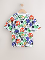 Red/Blue All Over Print Sonic T-Shirt (3-16yrs) - Image 2 of 4