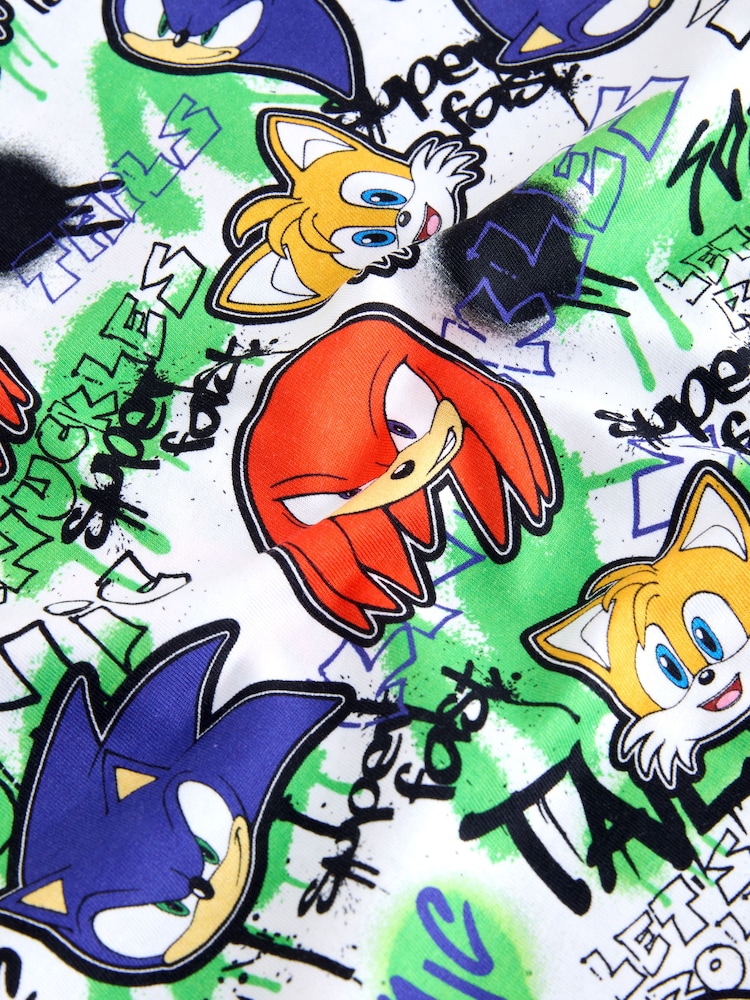 Red/Blue All Over Print Sonic T-Shirt (3-16yrs) - Image 4 of 4 Red/Blue All Over Print Sonic T-Shirt (3-16yrs) - Image 4 of 4