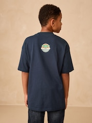 Navy Mandalorian Short Sleeve T-Shirt (3-16yrs) - Image 3 of 8