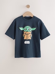 Navy Mandalorian Short Sleeve T-Shirt (3-16yrs) - Image 5 of 8