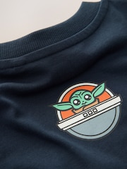 Navy Mandalorian Short Sleeve T-Shirt (3-16yrs) - Image 8 of 8