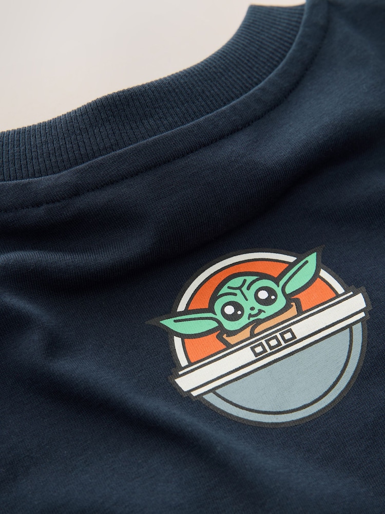 Navy Mandalorian Short Sleeve T-Shirt (3-16yrs) - Image 8 of 8 Navy Mandalorian Short Sleeve T-Shirt (3-16yrs) - Image 8 of 8