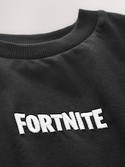 Black Fortnite Print Short Sleeved T-Shirt (4-16yrs) - Image 3 of 4