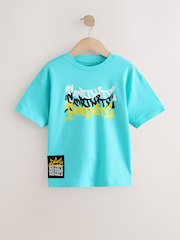 Blue Fortnite Print Short Sleeved T-Shirt (4-16yrs) - Image 4 of 7