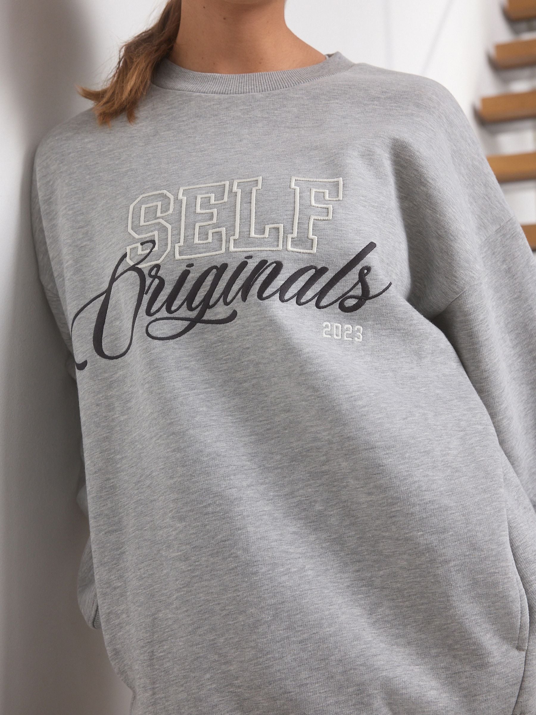 Buy self. Grey Longline Sweatshirt from the Next UK online shop
