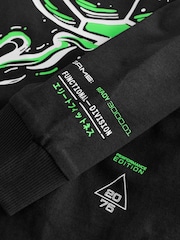 Black/Green Buffallo Check Football Single Woven Pyjamas (3-16yrs) - Image 7 of 9