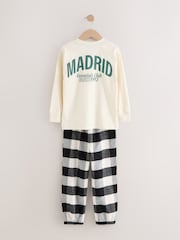 Black/Green/White Woven Check Pyjamas 3 Pack (3-16yrs) - Image 3 of 11