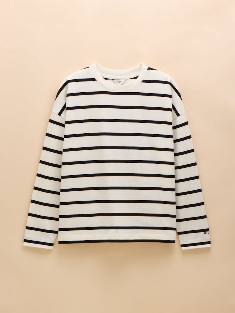 Negro/crema - Camiseta de punto de manga larga de Ellie de Joules - Imagen 7 de 7
