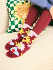 Eleanor Bowmer Embroidered Cosy Socks - Image 1 of 6