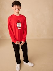 Red Star Wars Long Sleeve Christmas T-Shirt (3-16yrs) - Image 3 of 8