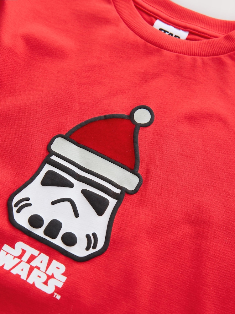 Red Star Wars Long Sleeve Christmas T-Shirt (3-16yrs) - Image 8 of 8