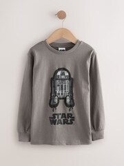 Charcoal Grey Long Sleeve Star Wars T-Shirt (3-16yrs) - Image 4 of 7