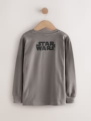 Charcoal Grey Long Sleeve Star Wars T-Shirt (3-16yrs) - Image 5 of 7
