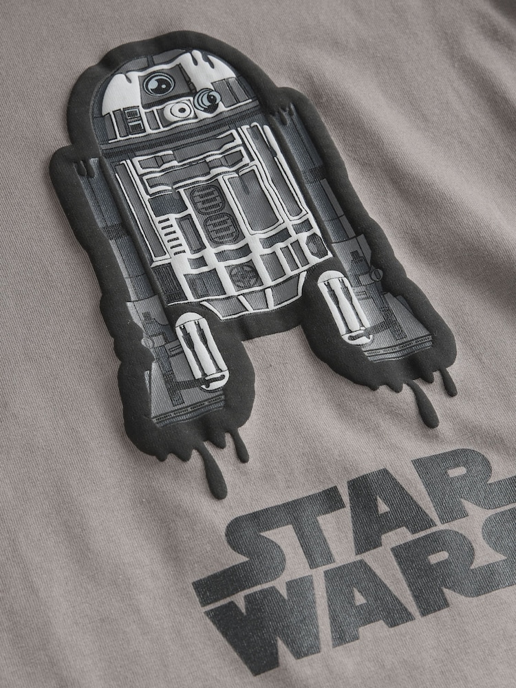 Charcoal Grey Long Sleeve Star Wars T-Shirt (3-16yrs) - Image 7 of 7 Charcoal Grey Long Sleeve Star Wars T-Shirt (3-16yrs) - Image 7 of 7