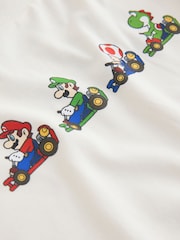 أبيض Mario Kart - تيشرت مزين برسومات ألعاب بكُم طويل (3-16 سنة) - صورة 4 من 4