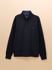 Joules Alistair French Ribbed Knit Quarter Zip Sweatshirt - Imagem 8 de 8