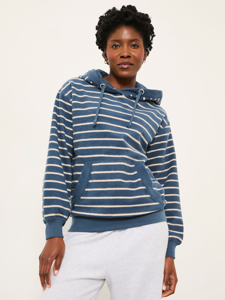 FatFace Imogen Navy Stripe Overhead Hoodie - Image 1 of 6 FatFace Imogen Navy Stripe Overhead Hoodie - Image 1 of 6