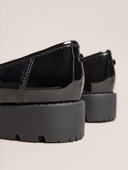 Lipsy Chunky Loafers med Sløjfe og Patenteret Læder - Billede 6 af 7