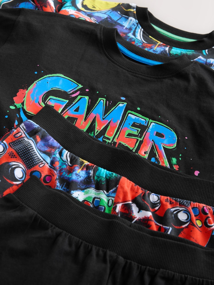 Buy Multi Gamer Long Sleeve Pyjamas 2 Pack (3-16yrs) from Next Malta