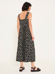 Vestido midi FatFace Mono Ditsy - Imagem 2 de 6
