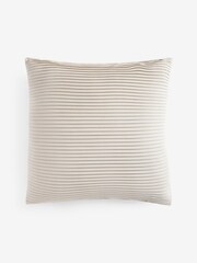 Light Natural 50 x 50cm Velvet Pleat Cushion - Image 3 of 5
