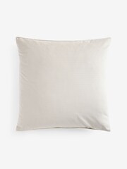 Light Natural 50 x 50cm Velvet Pleat Cushion - Image 4 of 5