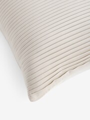 Light Natural 50 x 50cm Velvet Pleat Cushion - Image 5 of 5