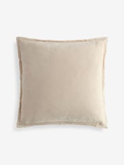 Ivory Loxley Velvet 50 x 50cm Cushion - Image 3 of 5
