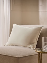 Ivory Loxley Velvet 40 x 59cm Cushion - Image 1 of 6