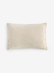 Ivory Loxley Velvet 40 x 59cm Cushion - Image 4 of 6