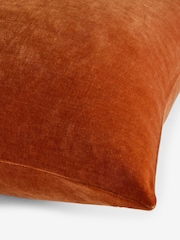 Orange Loxley Velvet 50 x 50cm Knife Edge Cushion - Image 5 of 5